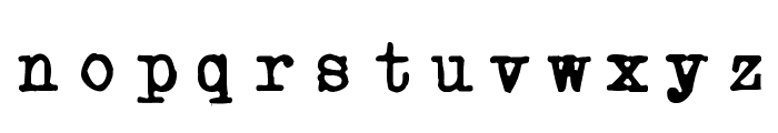 Powderfinger Type Font LOWERCASE