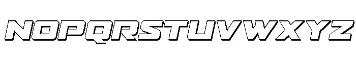 Power Broker 3D Italic Font UPPERCASE