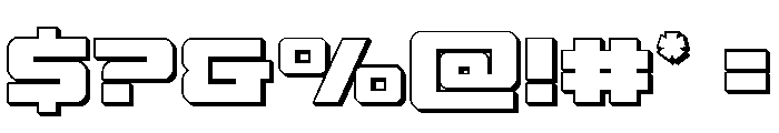 Power Broker 3D Font OTHER CHARS