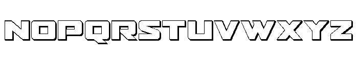 Power Broker 3D Font UPPERCASE