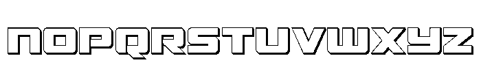 Power Broker 3D Font LOWERCASE