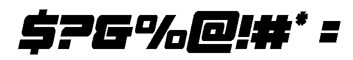 Power Broker Condensed Italic Font OTHER CHARS