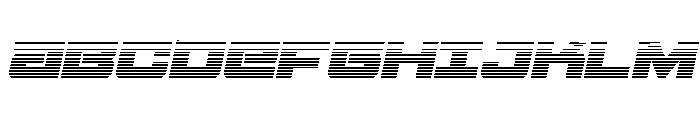 Power Broker Gradient Italic Font UPPERCASE