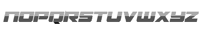 Power Broker Gradient Italic Font LOWERCASE