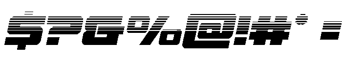 Power Broker Halftone Italic Font OTHER CHARS
