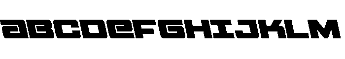 Power Broker Leftalic Font UPPERCASE