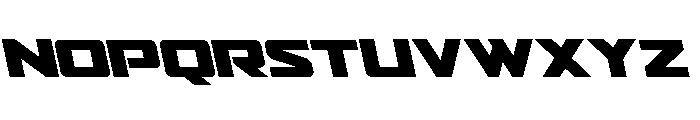 Power Broker Leftalic Font UPPERCASE