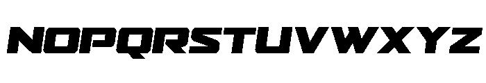 Power Broker Semi-Italic Font UPPERCASE