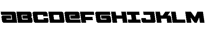 Power Broker Semi-Leftalic Font UPPERCASE