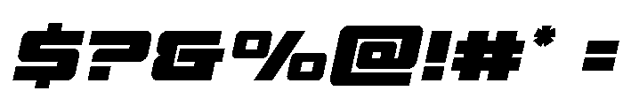 Power Broker Spaced Italic Font OTHER CHARS