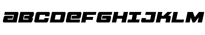 Power Broker Spaced Italic Font UPPERCASE
