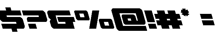 Power Broker Super-Leftalic Font OTHER CHARS