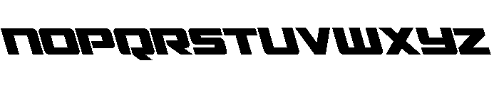 Power Broker Super-Leftalic Font LOWERCASE