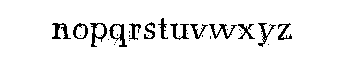 postnuclear Font LOWERCASE