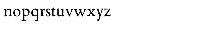 Poliphilus Regular Font LOWERCASE
