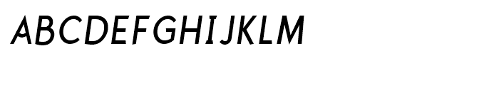 Polymer Medium Caps Italic Font UPPERCASE
