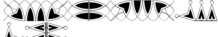Polytype Numa Frames Regular Font UPPERCASE