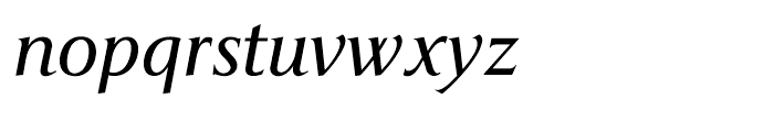 Pompei Light Italic Font LOWERCASE