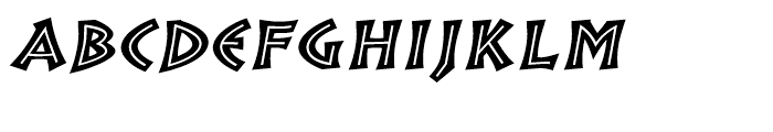 Pompeia Inline Italic Font UPPERCASE