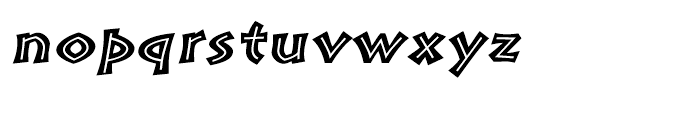 Pompeia Inline Italic Font LOWERCASE