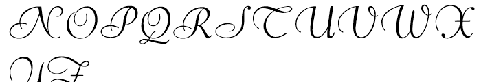 Pompeian Cursive Font UPPERCASE
