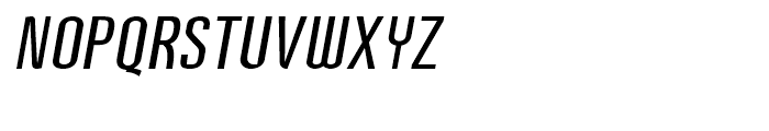 Post Industrial Medium Italic Font UPPERCASE