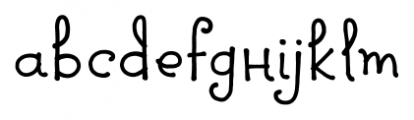 Pocket Swash Regular Font LOWERCASE