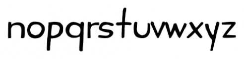 Polly Regular Font LOWERCASE