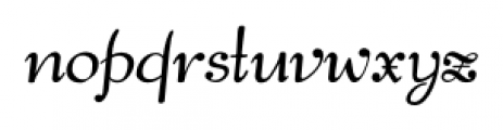 Pompeian Cursive Regular Font LOWERCASE