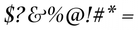 Pona Display Medium Italic Font OTHER CHARS