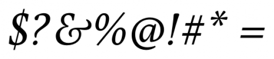 Pona Italic Font OTHER CHARS