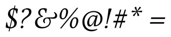 Pona Light Italic Font OTHER CHARS