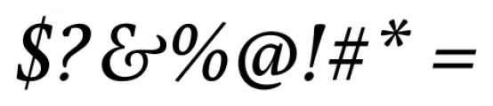 Pona Medium Italic Font OTHER CHARS