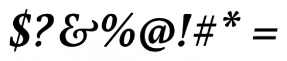 Pona SemiBold Italic Font OTHER CHARS