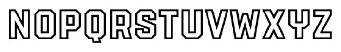 Power Station Outline Font LOWERCASE