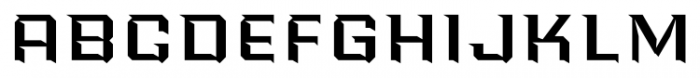 Power Station Wedge High Font UPPERCASE