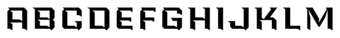 Power Station Wedge High Font LOWERCASE