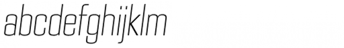 PODIUM Sharp 4.4 italic Font LOWERCASE