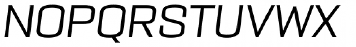 PODIUM Sharp 6.6 italic Font UPPERCASE