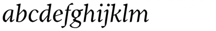 Pobla Book Italic Font LOWERCASE