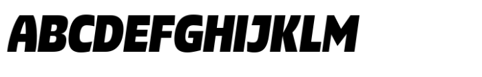 Pocas Black Condensed Oblique Font UPPERCASE