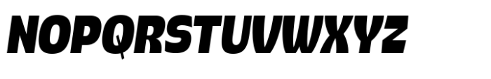 Pocas Black Condensed Oblique Font UPPERCASE
