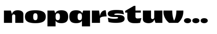Pocas Black Expanded Font LOWERCASE