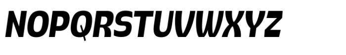 Pocas Bold Condensed Oblique Font UPPERCASE