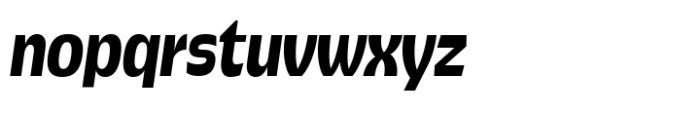 Pocas Bold Condensed Oblique Font LOWERCASE