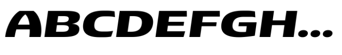 Pocas Bold Expanded Oblique Font UPPERCASE