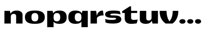 Pocas Bold Expanded Font LOWERCASE