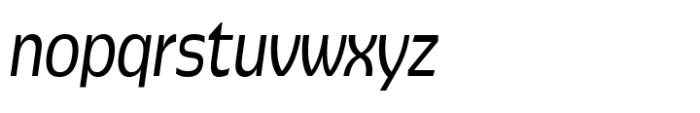Pocas Condensed Oblique Font LOWERCASE