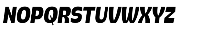 Pocas Extra Bold Condensed Oblique Font UPPERCASE