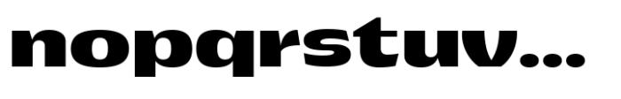 Pocas Extra Bold Expanded Font LOWERCASE